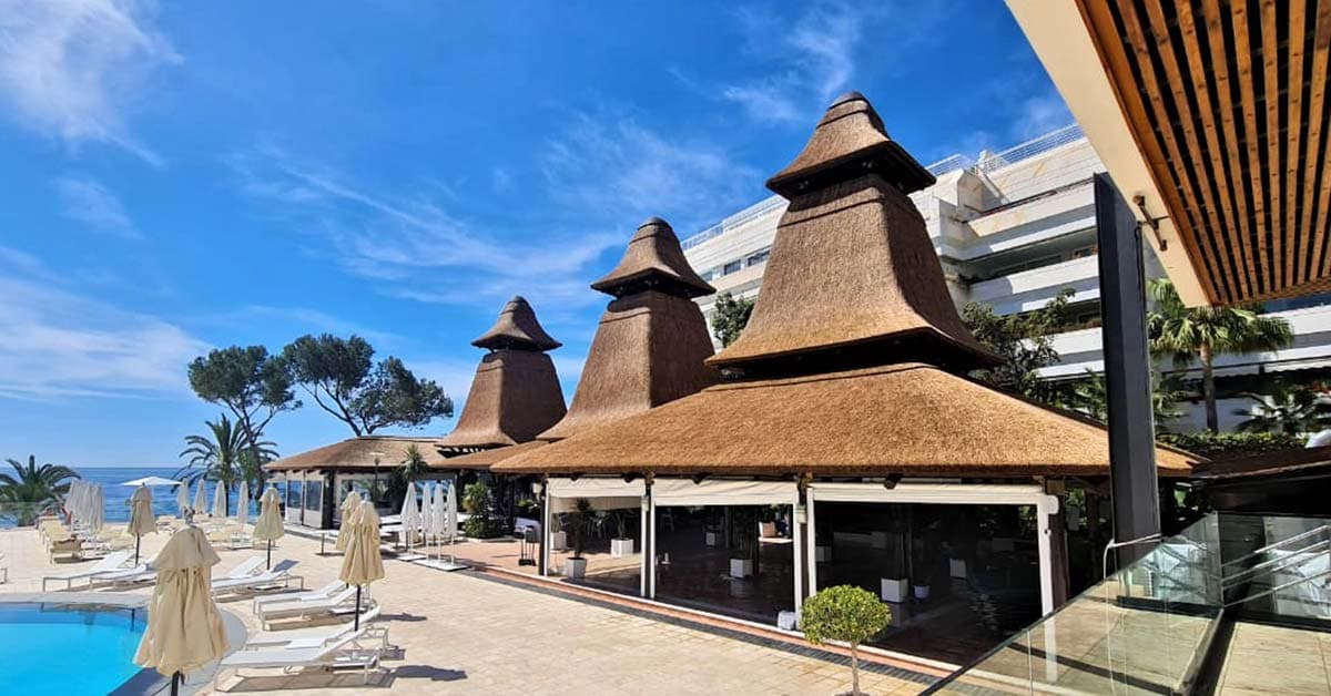 Thatched roofs at Gran Melia Don Pepe
