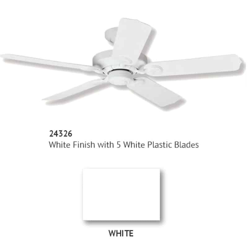 Ventilador blanco satinado - Elementos Hunter para exteriores